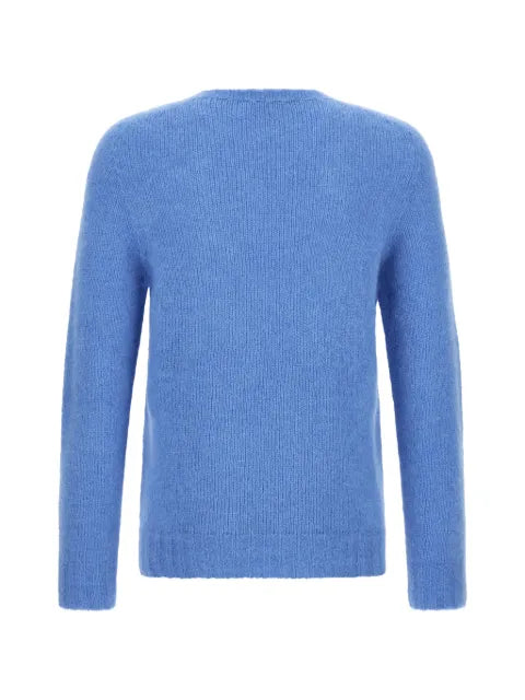 OLIVER LATTUGHI brushed-effect crew-neck sweater
