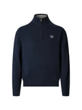 Hackett London quarter-zip logo-embroidered sweater