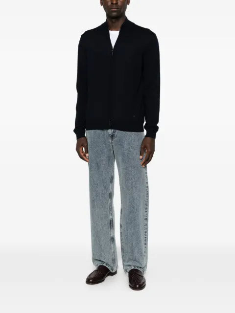 Corneliani zip-up knitted sweater