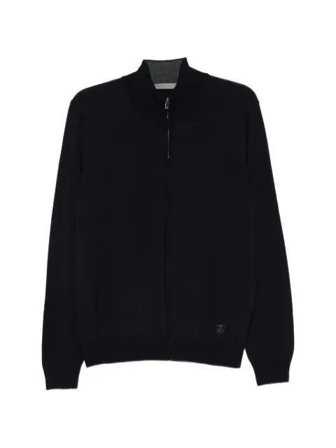 Corneliani zip-up knitted sweater