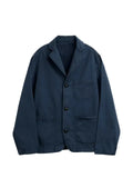 Corridor twill horn-button blazer