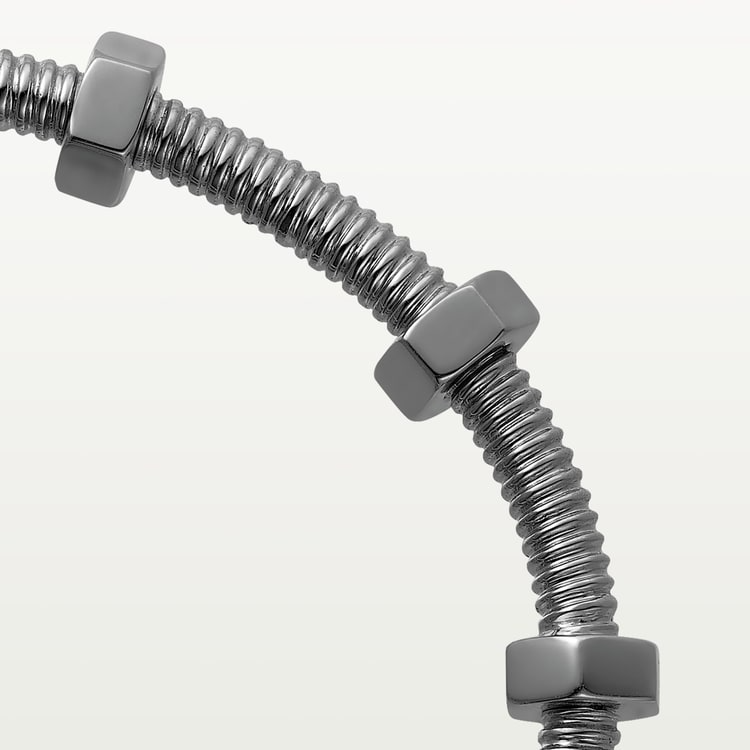CARTIER NUTS AND BOLTS NON-RHODIUMIZED SILVER BRACELET