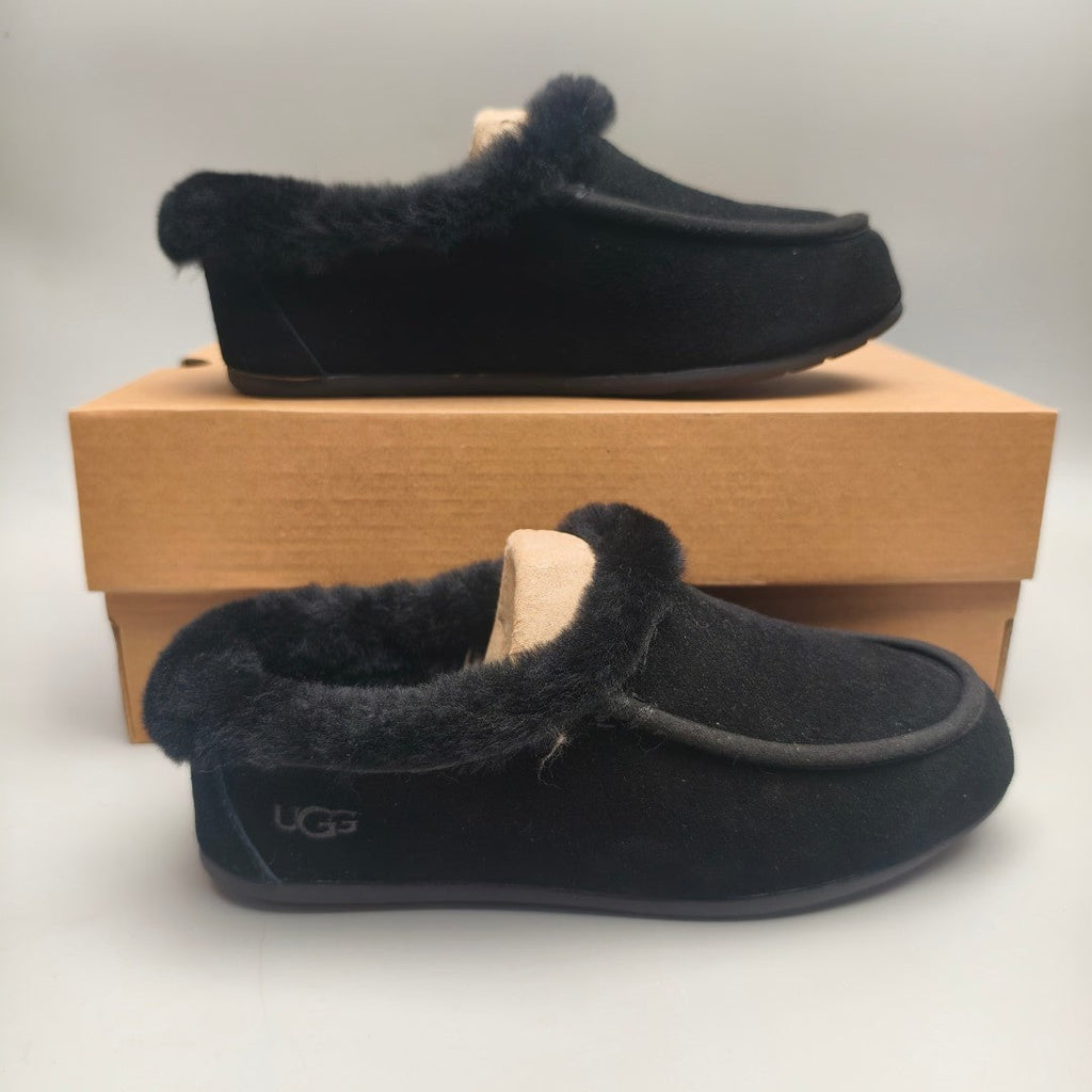 Black Slip-On Casual House Shoes — New Arrival | In Stock