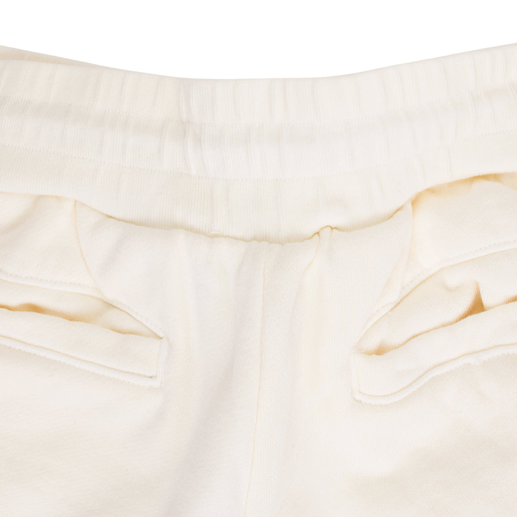 Cream Script Logo Shorts