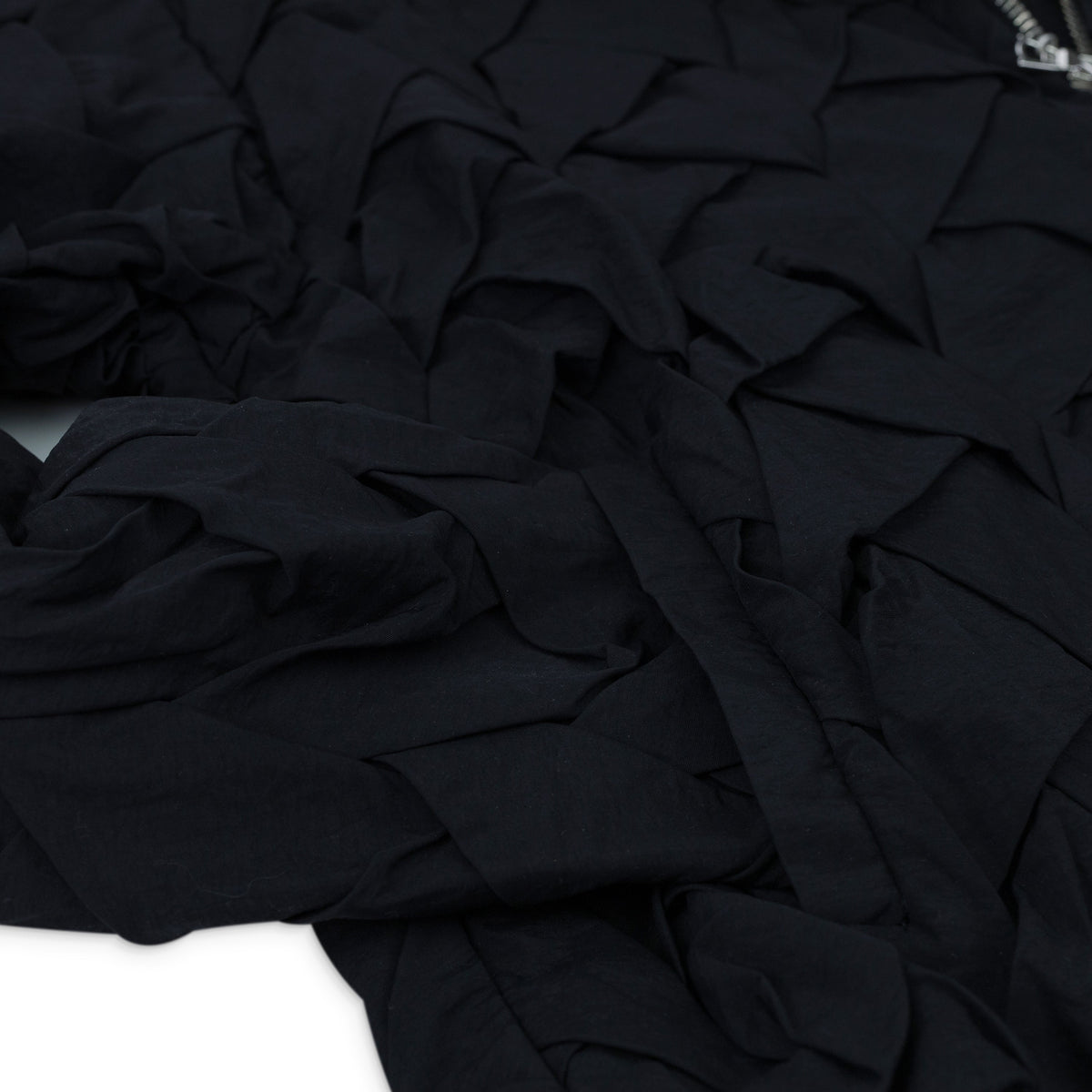Black Woven Nylon Jacket