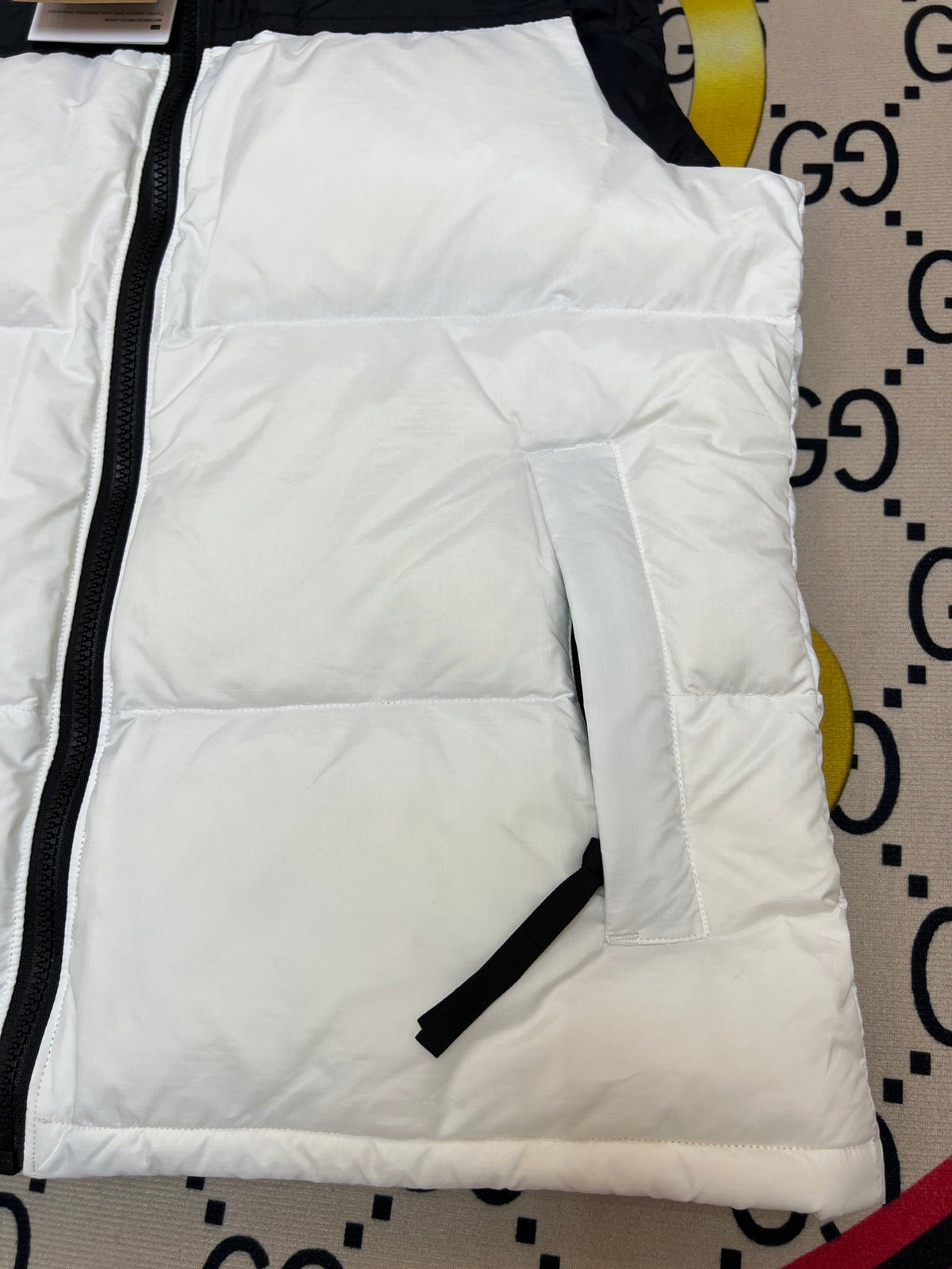 The North Face White Black 1996 Retro Nuptse Down Vest