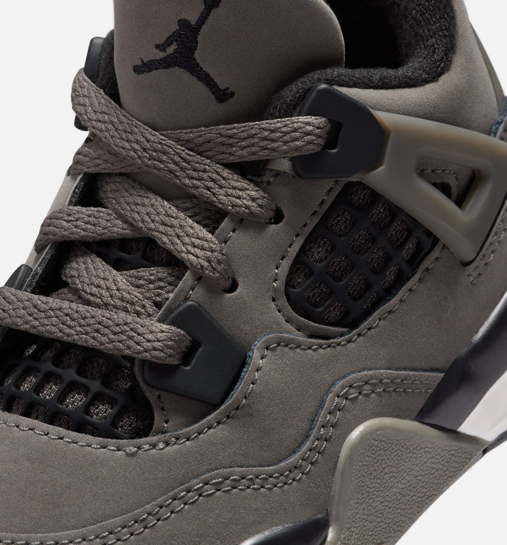 Air Jordan 4 Retro Cave Stone And Black Infant & Toddler Lifestyle Shoes - Cave Stone/Black/Moon Particle