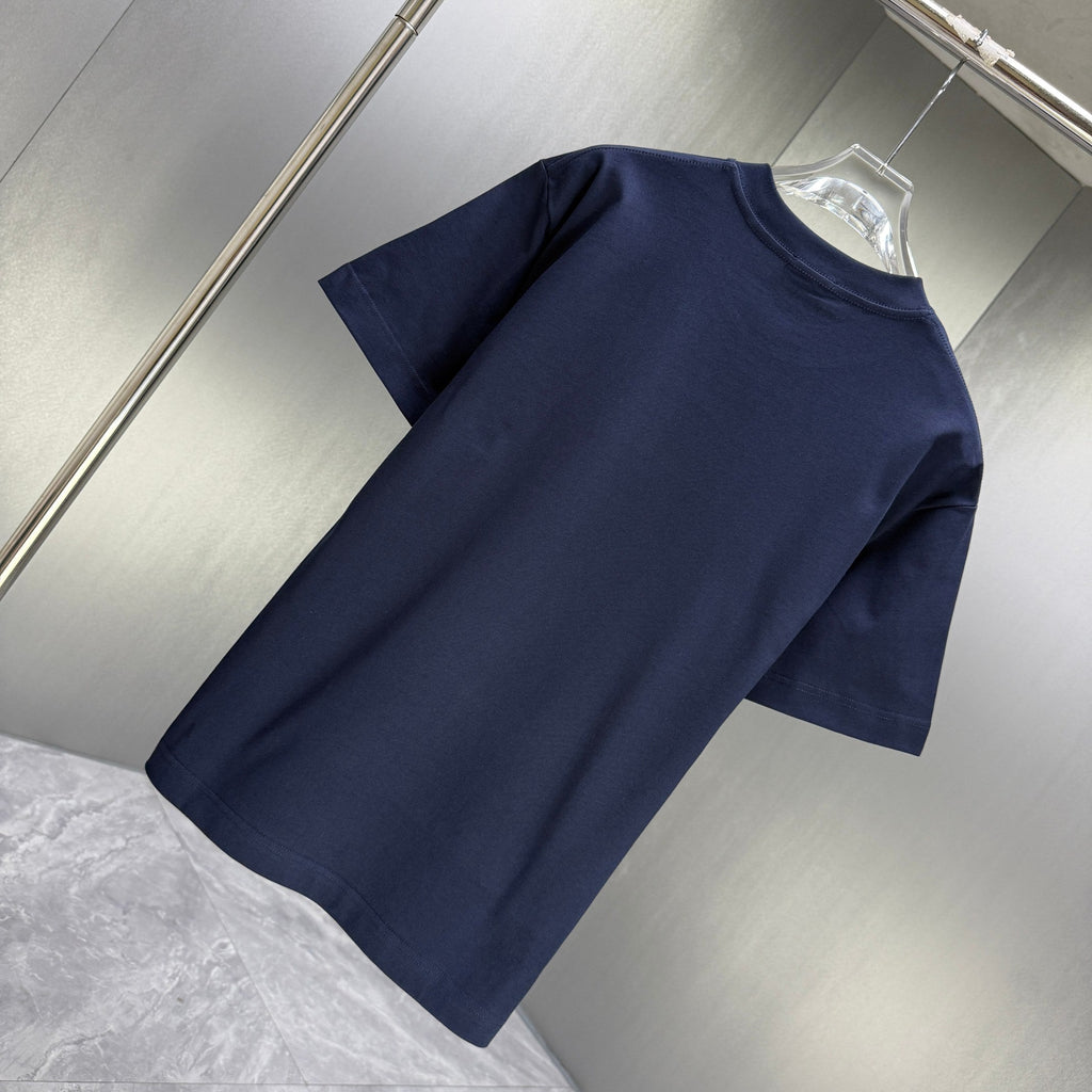Moncler Script Logo T-Shirt Navy