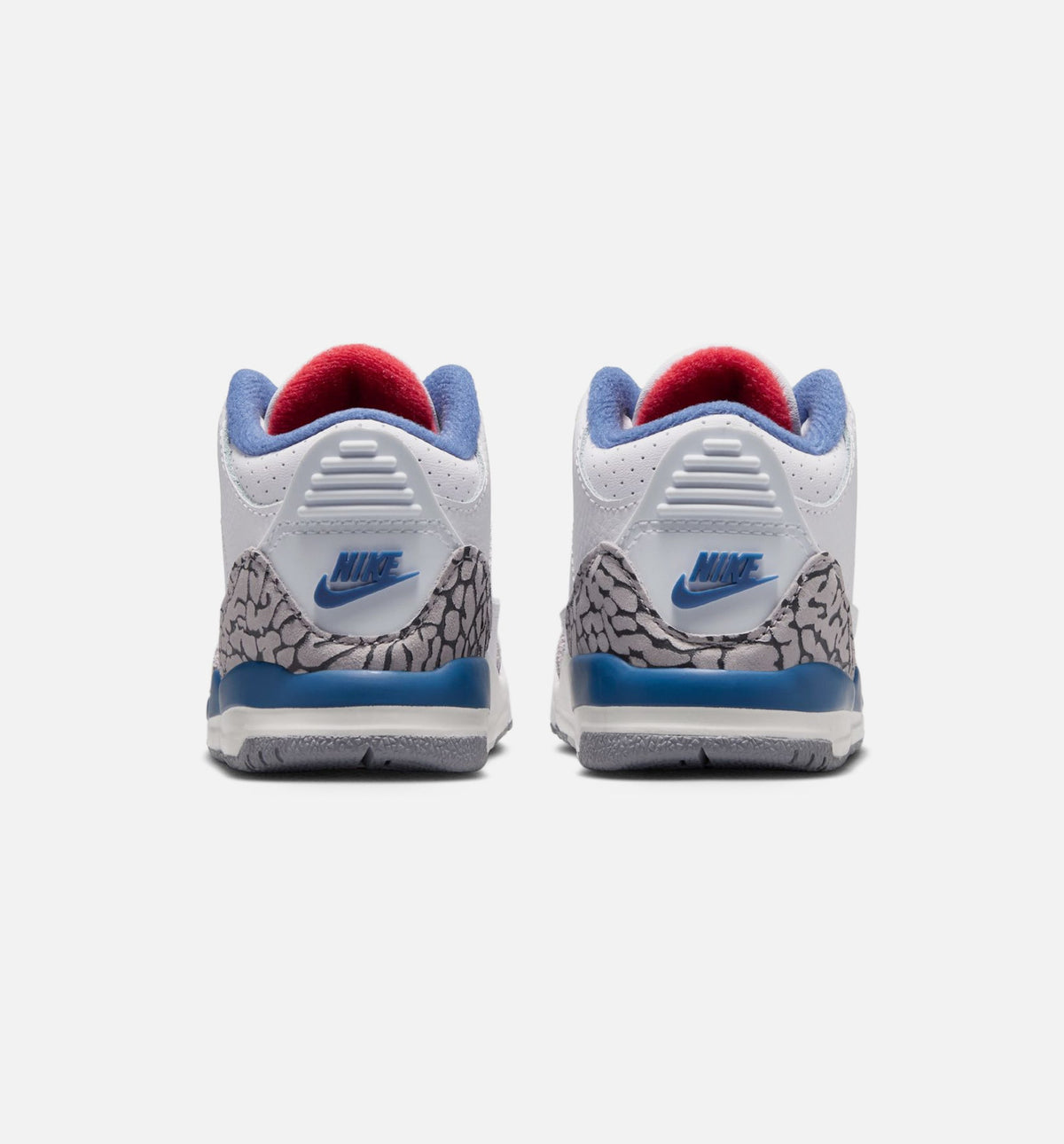 Air Jordan 3 Retro OG True Blue Infant & Toddler Sneakers - White / Fire Red / True Blue