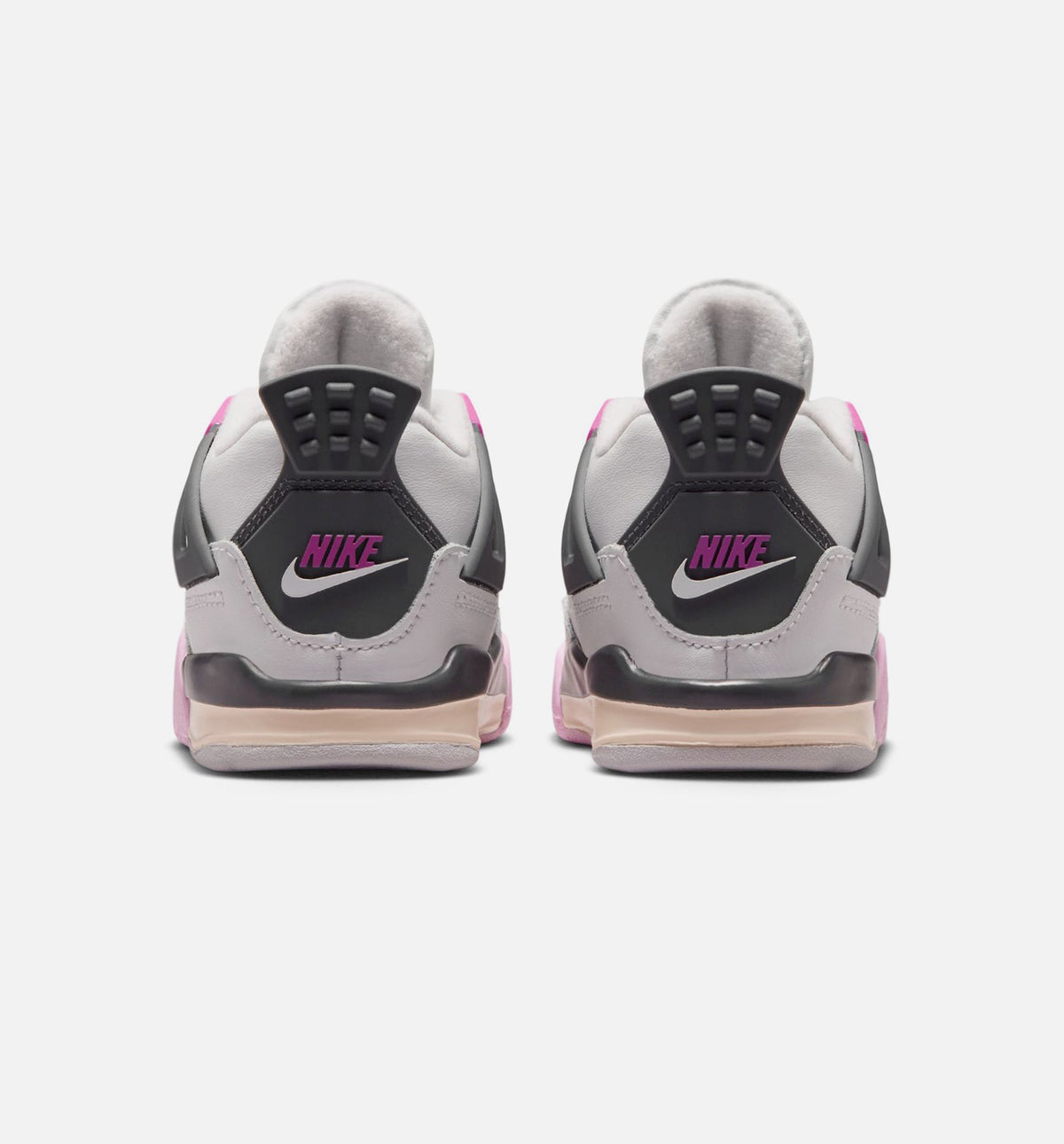 Air Jordan 4 Retro Comic Infant/Toddler Lifestyle Shoes - Off White/Fire Pink/Anthracite