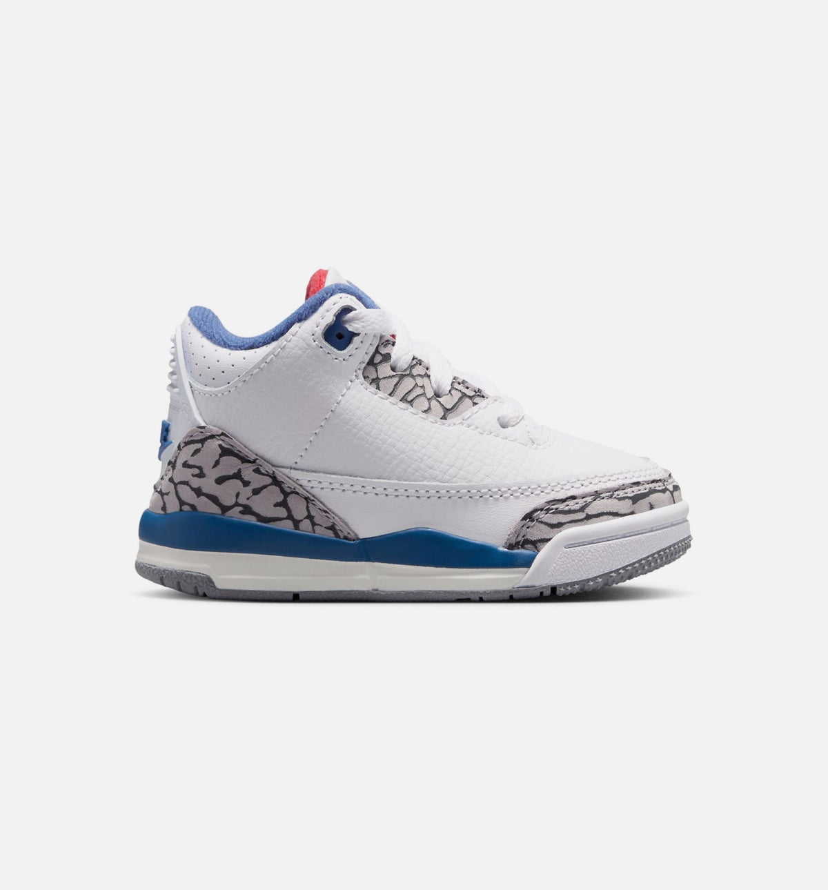 Air Jordan 3 Retro OG True Blue Baby & Toddler Sneakers - White / Fire Red / True Blue