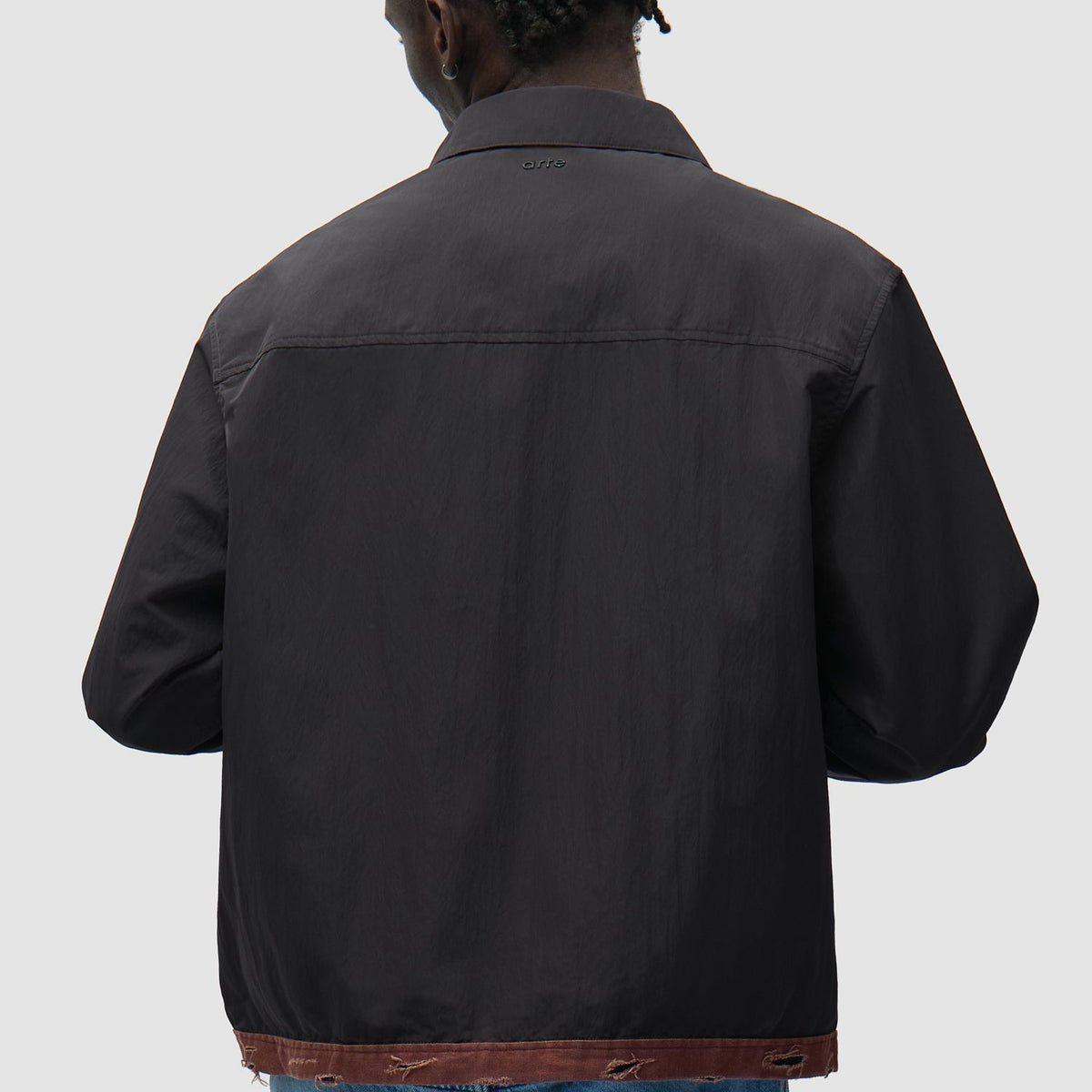 Arte Linen Tape Classic Jacket: Black