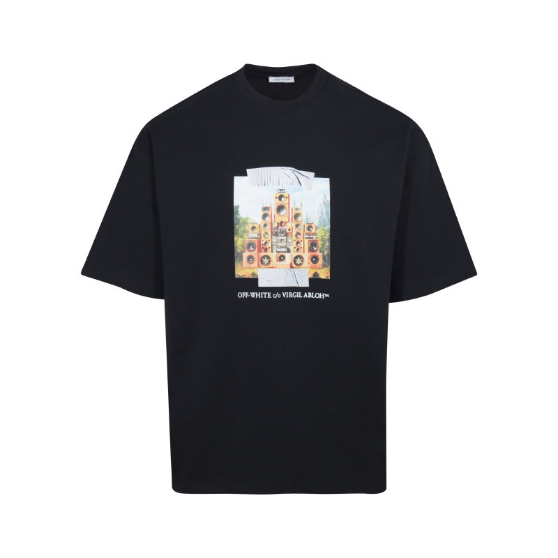 Off-White Arrow Graphic Crew Neck Short Sleeve T Shirt