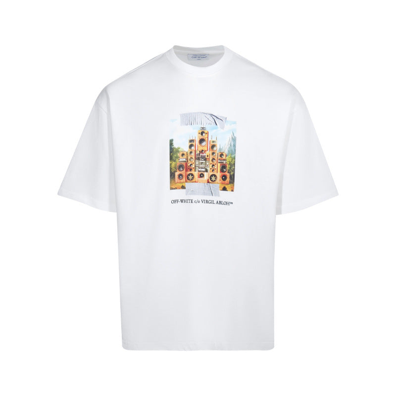 Off-White Arrow Graphic Crew Neck Short Sleeve T Shirt