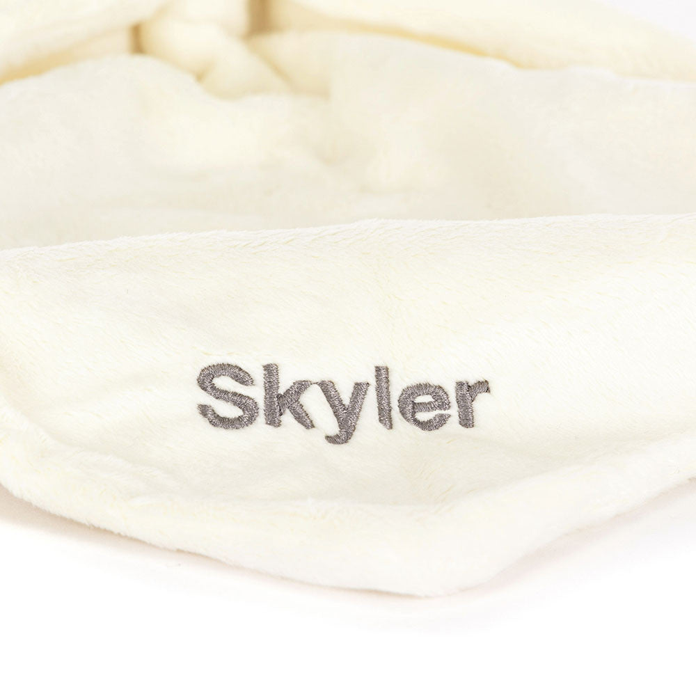 Personalized Bashful Cream Bunny Soother