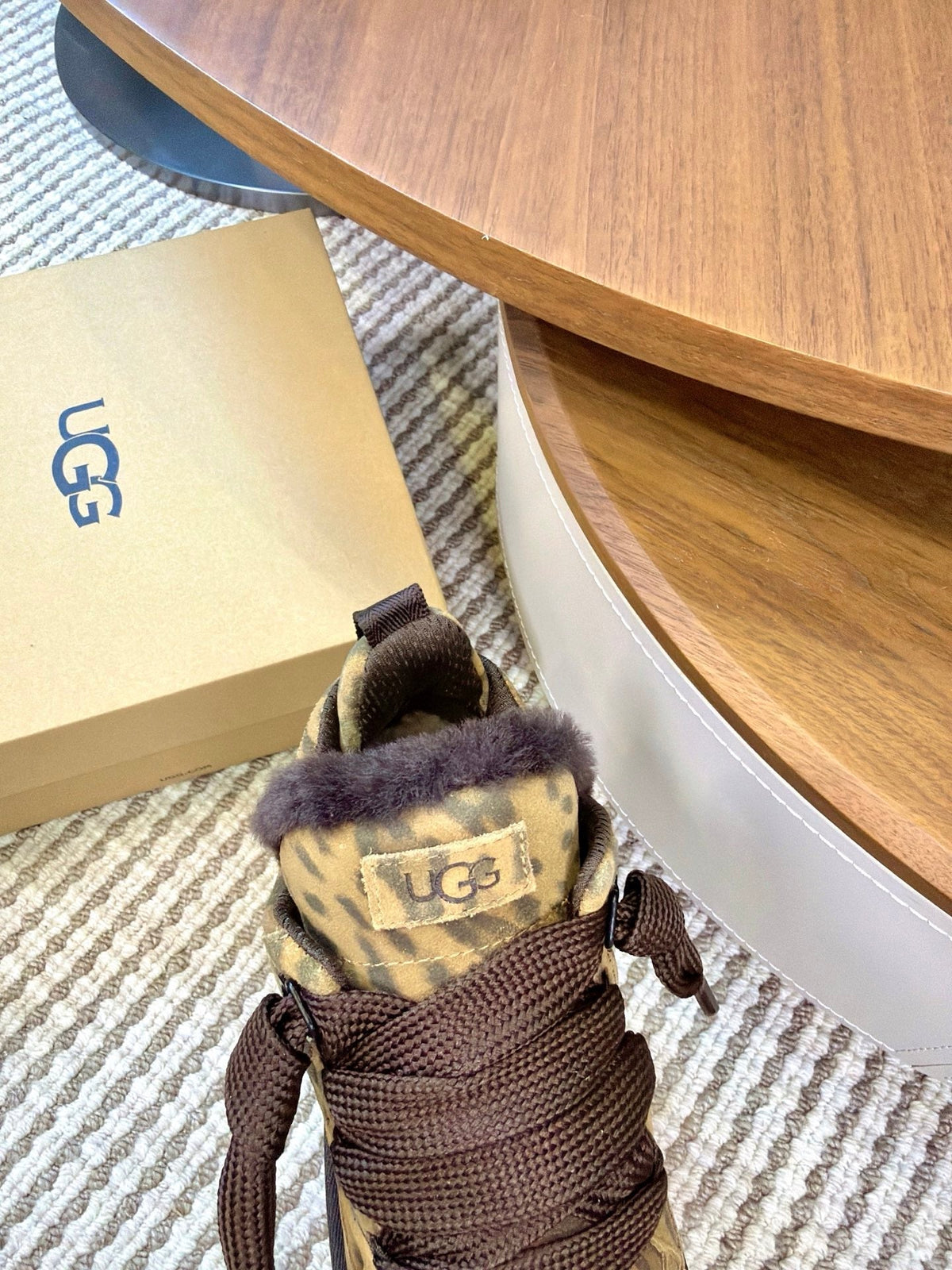 UGG Leopard Mel Suede Mesh Low-Top Shoes
