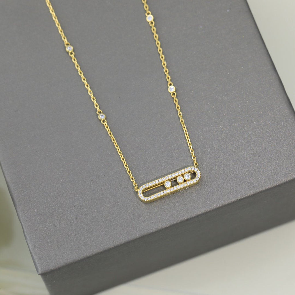 MESSIKA MOVE DIAMOND PAVED NECKLACE