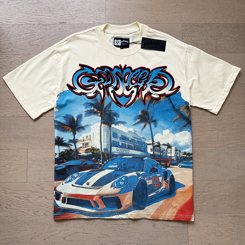 Godspeed Racing Car Graphic T-Shirt