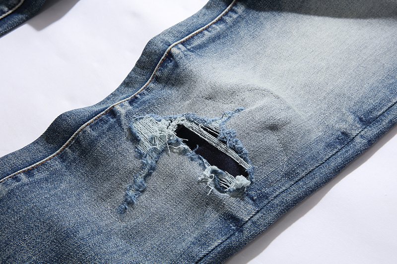 Purple Brand Distressed Blue Jeans
