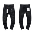 Purple Brand Black Paint-Splatter Distressed Jeans