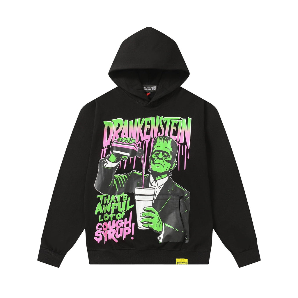 THAT'S A AWFUL LOT OF COUGH SYRUP Frankenstein Graphic Hoodie