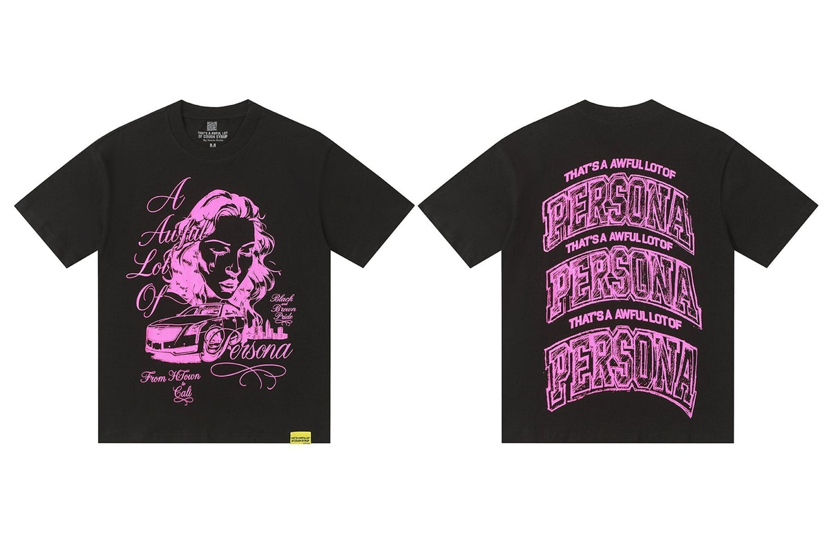 THAT'S A AWFUL LOT OF COUGH SYRUP Persona Graphic Short-Sleeve T-Shirt