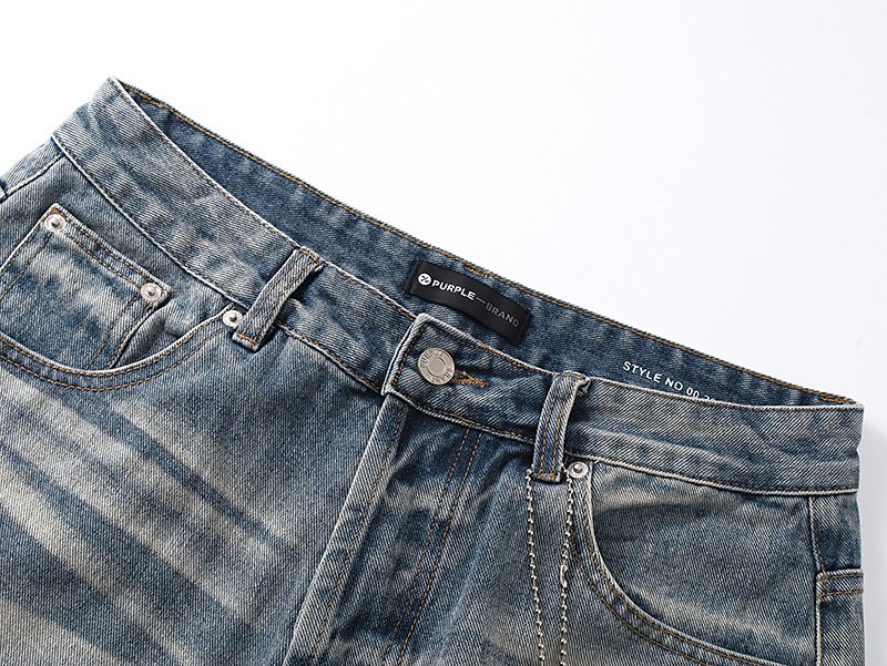 Purple Brand Light Blue Wash Straight-Leg Jeans