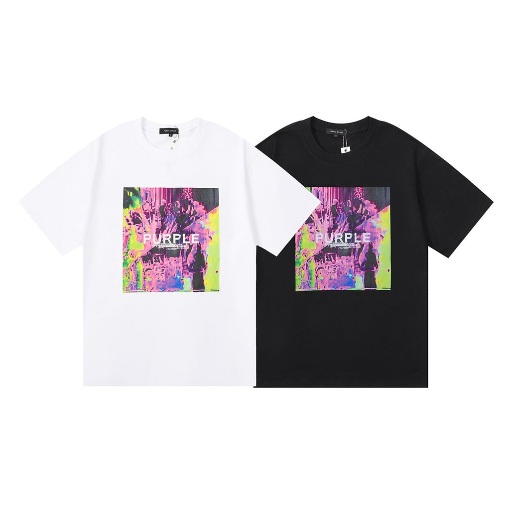 Purple Brand Abstract Graphic T-Shirt