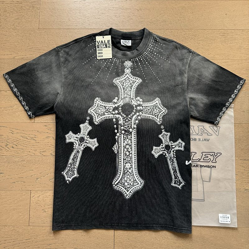VALE USA Cross Graphic Short-Sleeve T-Shirt