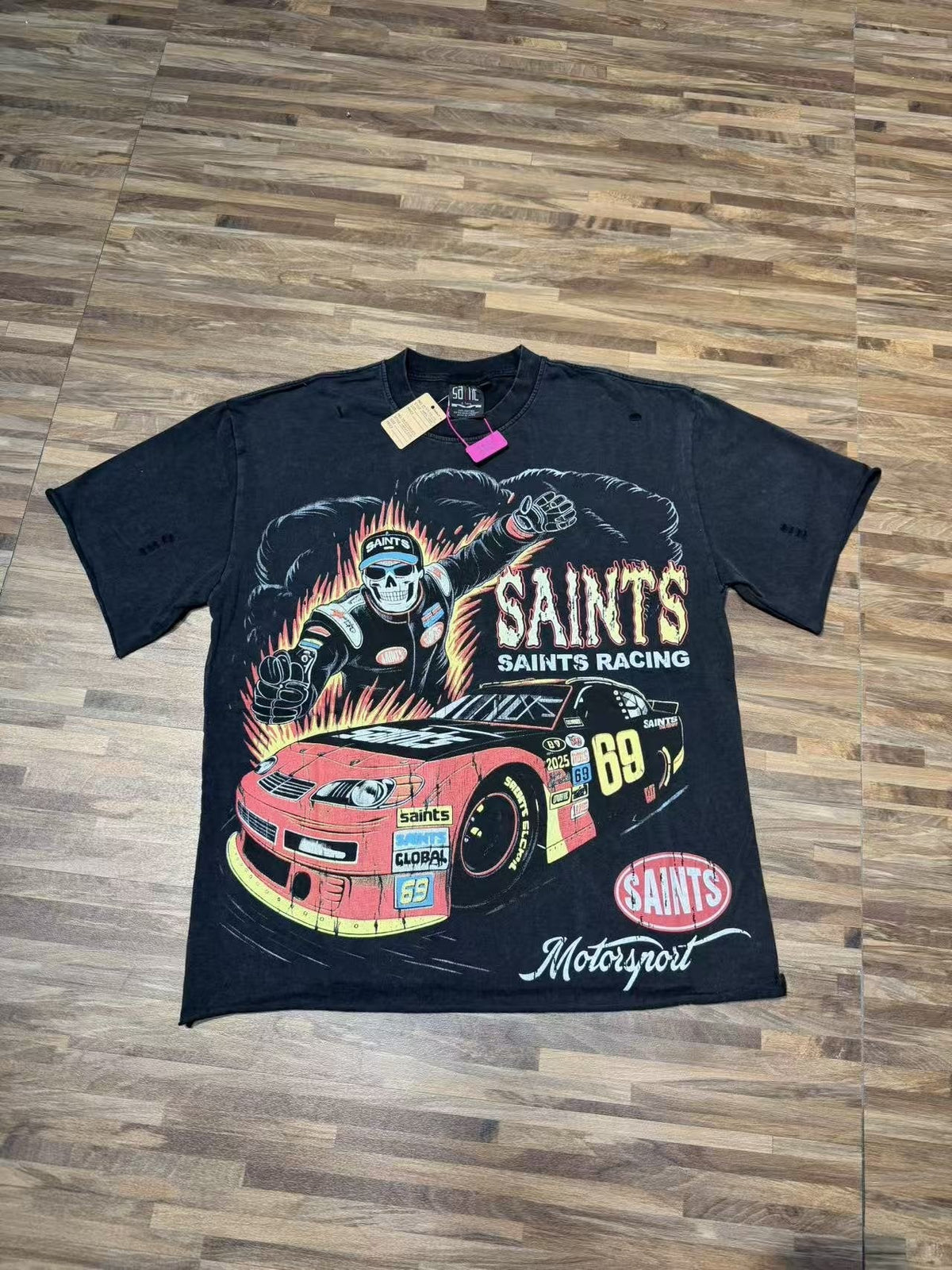 SAINT Racing Graphic Short-Sleeve T-Shirt in Black