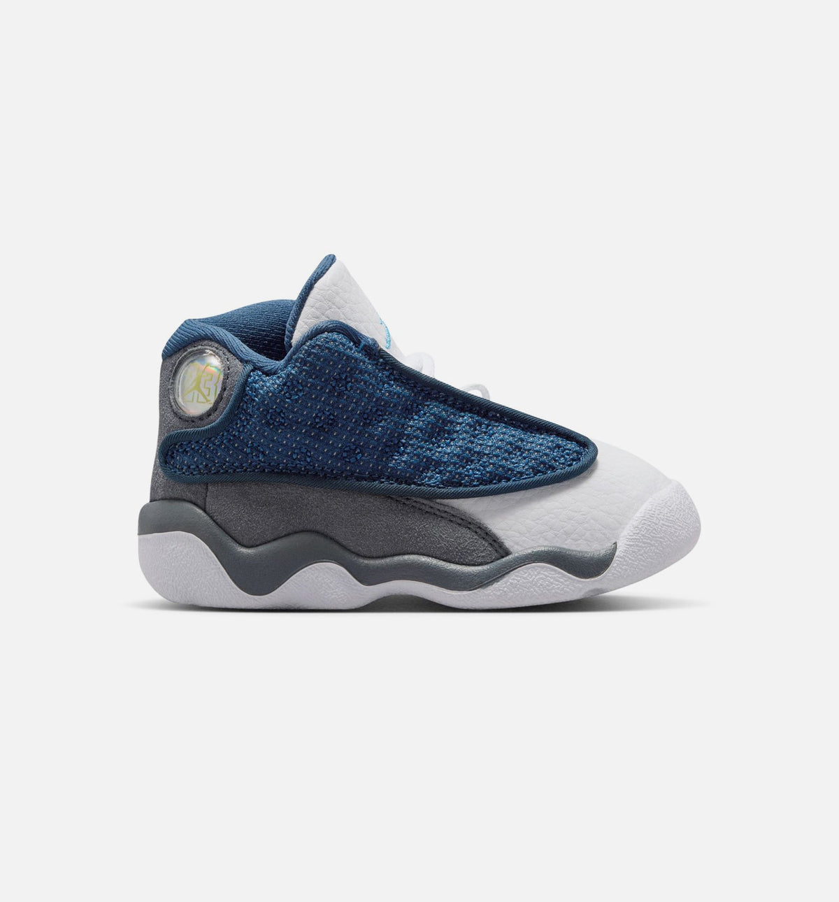 Air Jordan 13 Retro Navy and Flint Grey – Infant & Toddler Lifestyle Shoe | Navy/University Blue/Flint Grey/White