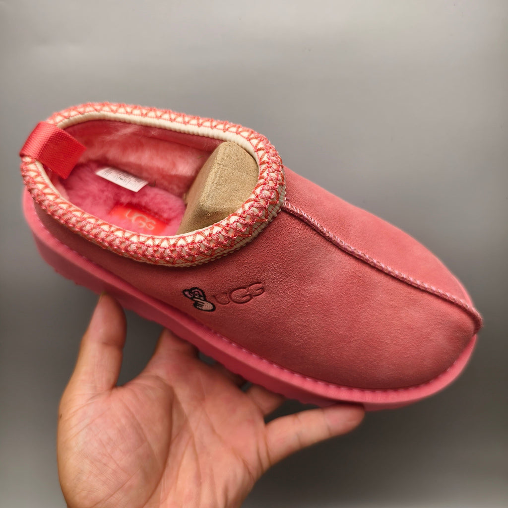 Rose Red Ethnic Style Chunky Sole Casual Sneakers — New Arrival | In Stock