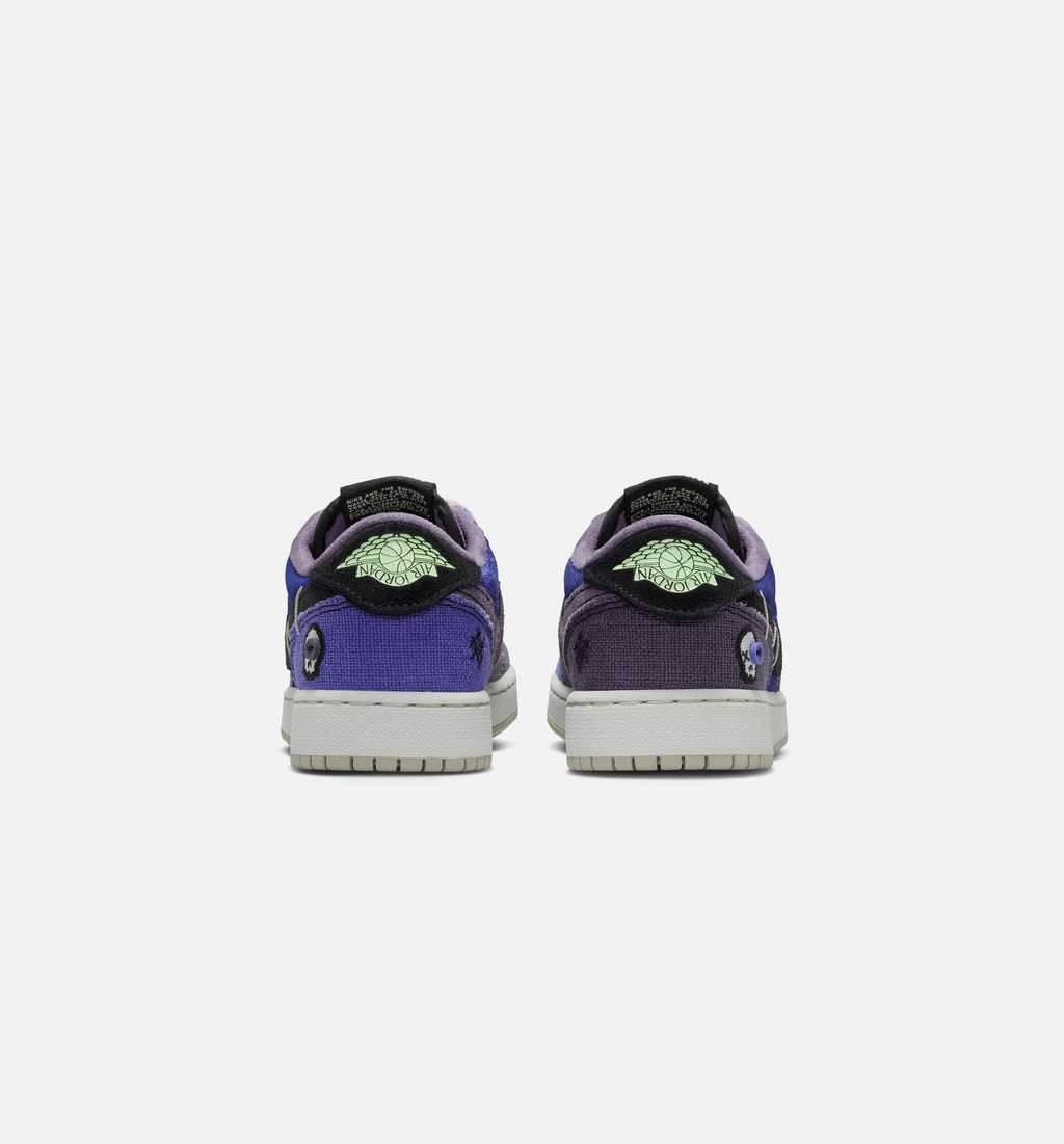 Air Jordan 1 Low OG Grade School Lifestyle Shoes - Regency Purple Dark Raisin