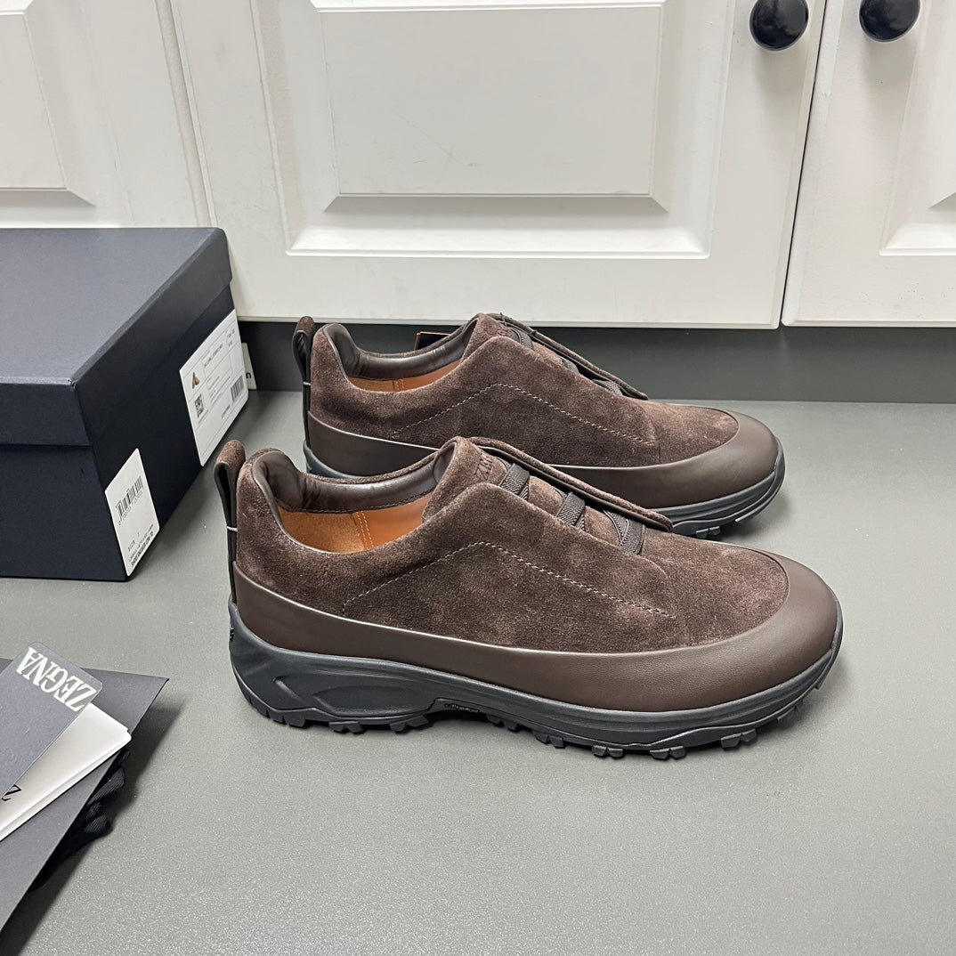 Zegna Triple Stitch™ Monte Suede Loafers – 2024 Collection