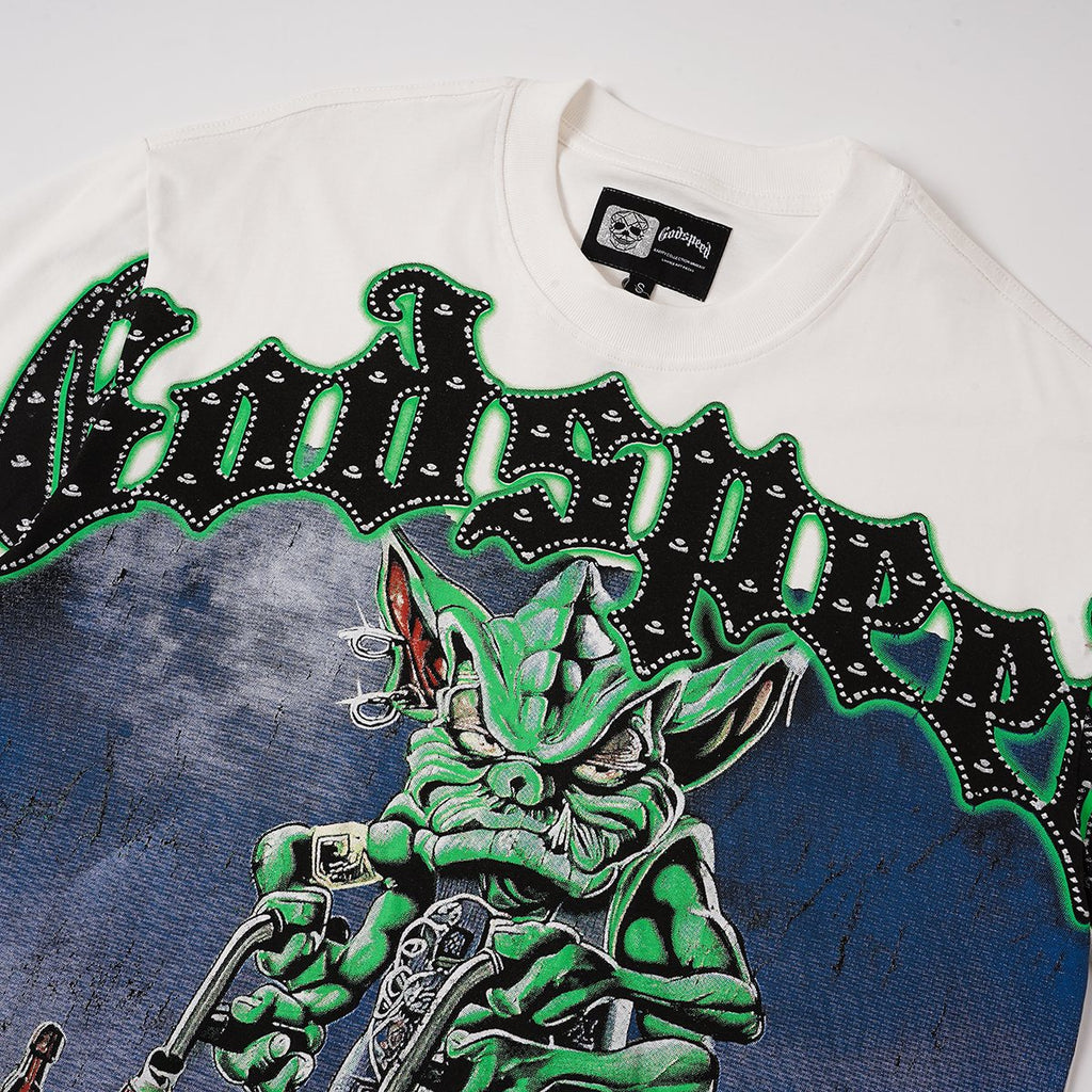 Godspeed Green Cart Character Graphic T-Shirt