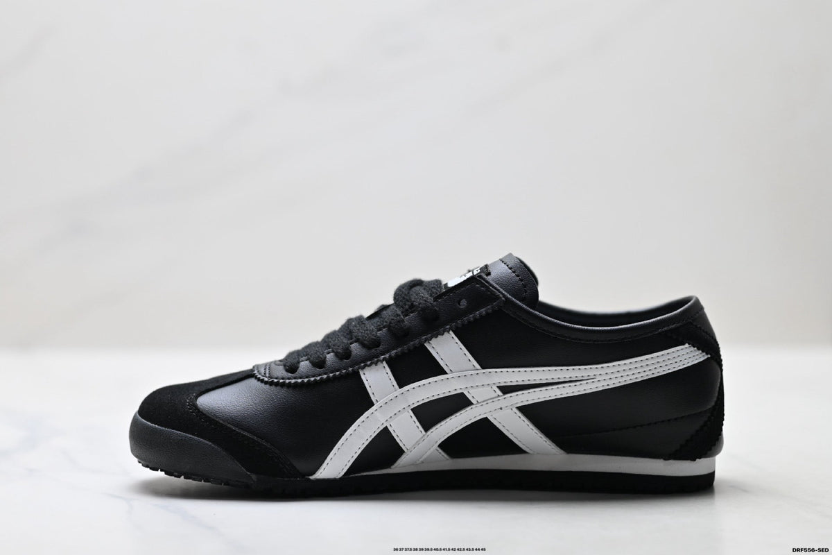 Onitsuka Tiger Retro Low Top Black White Unisex Shoes Style 22