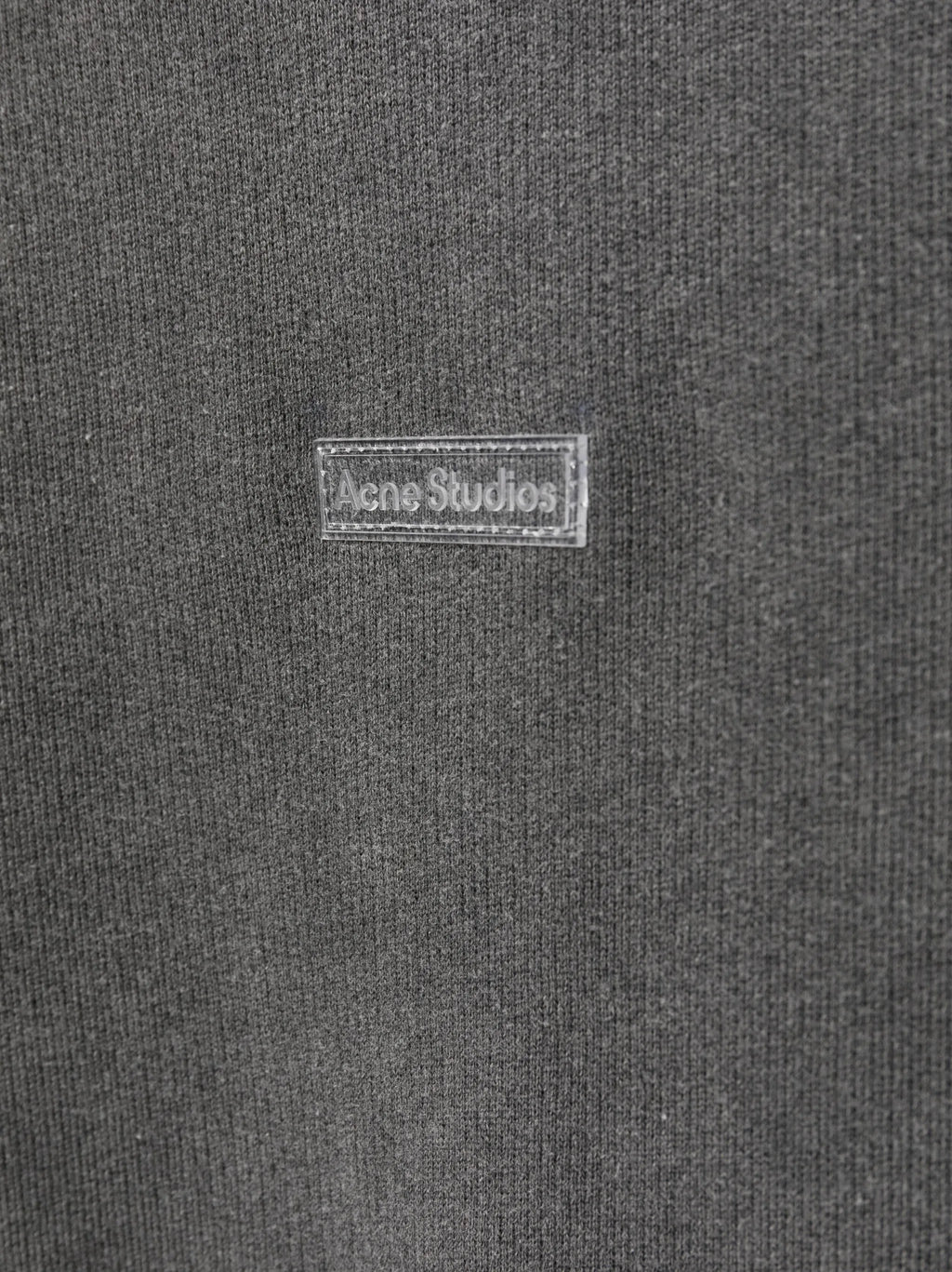 Acne Studios Logo Patch Hoodie in Faded Black