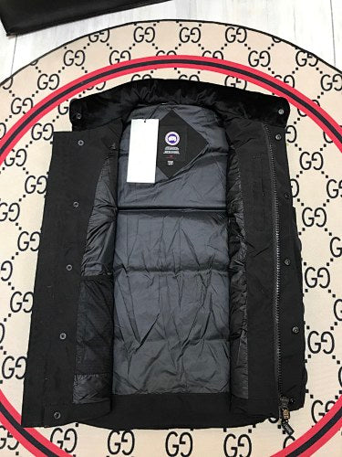 Canada Goose Black Quilted Puffer Vest with Stand Collar