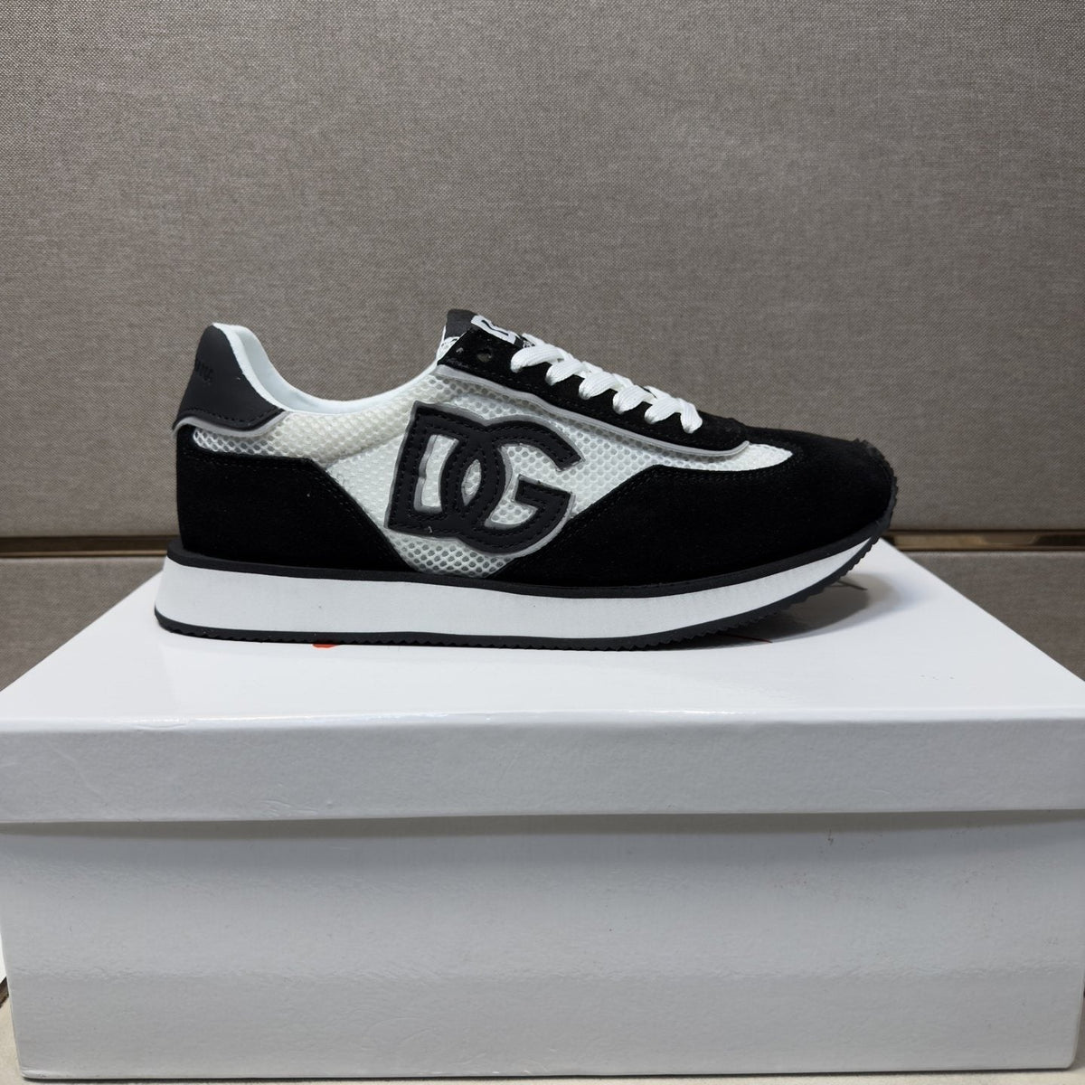 Dolce & Gabbana Black and White Panel Sneakers