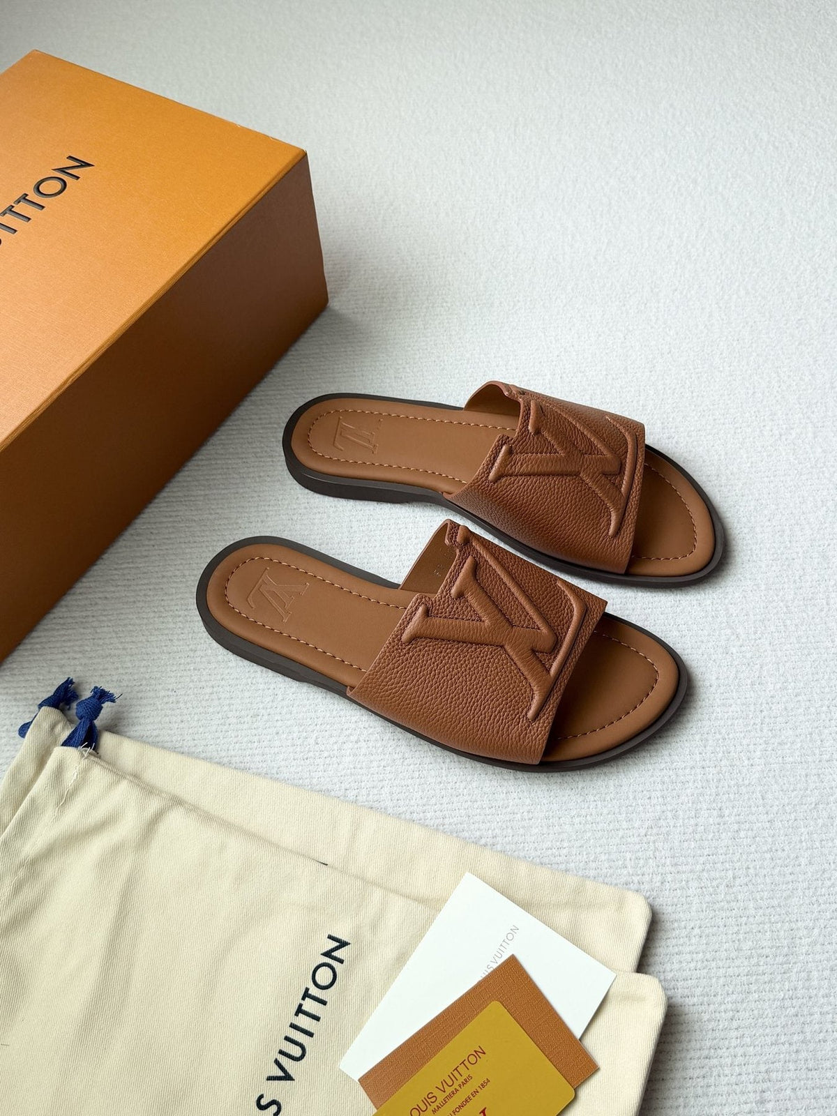 Louis Vuitton Portofino Monogram Slide Sandals