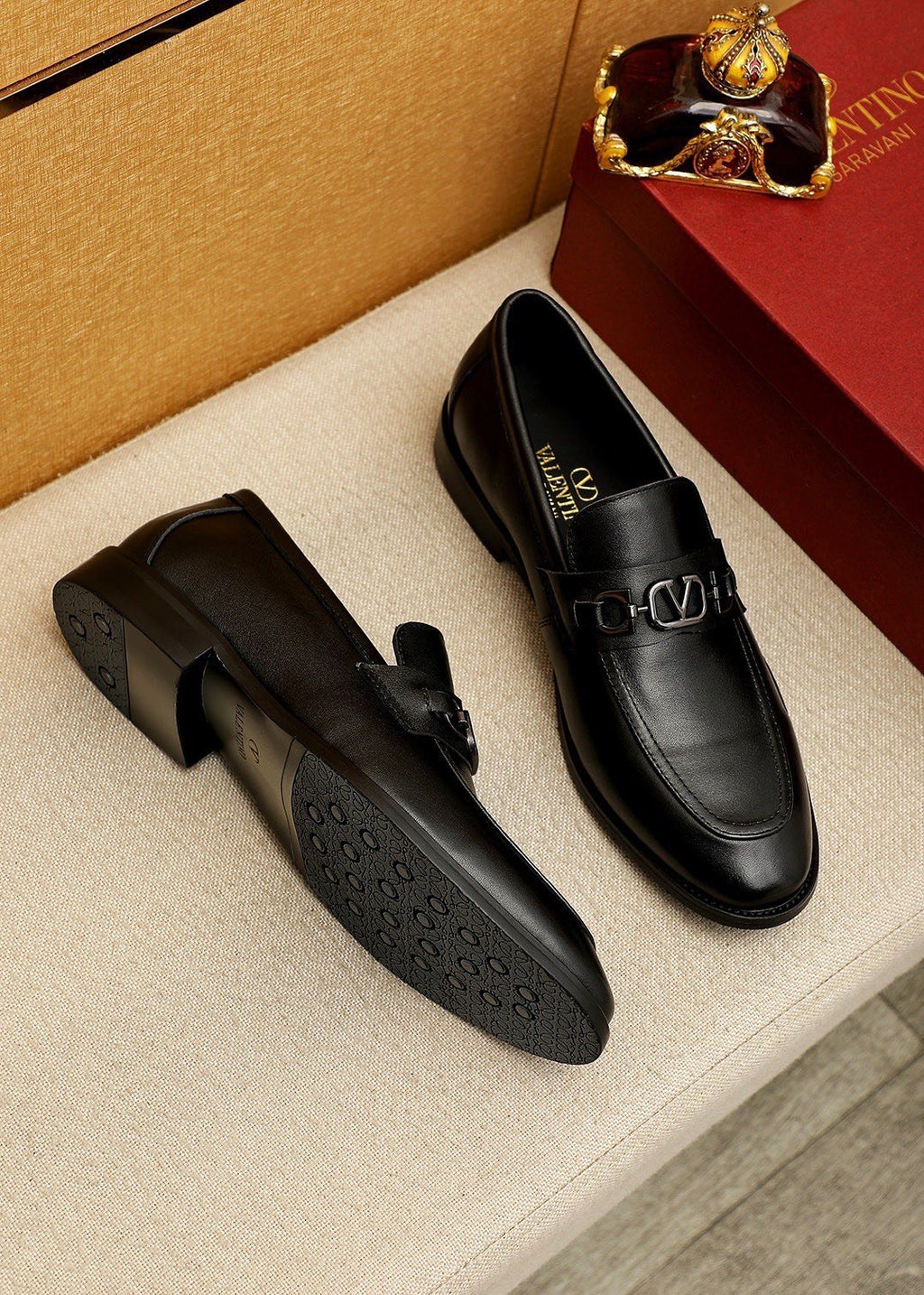Valentino Tapered Toe Loafers