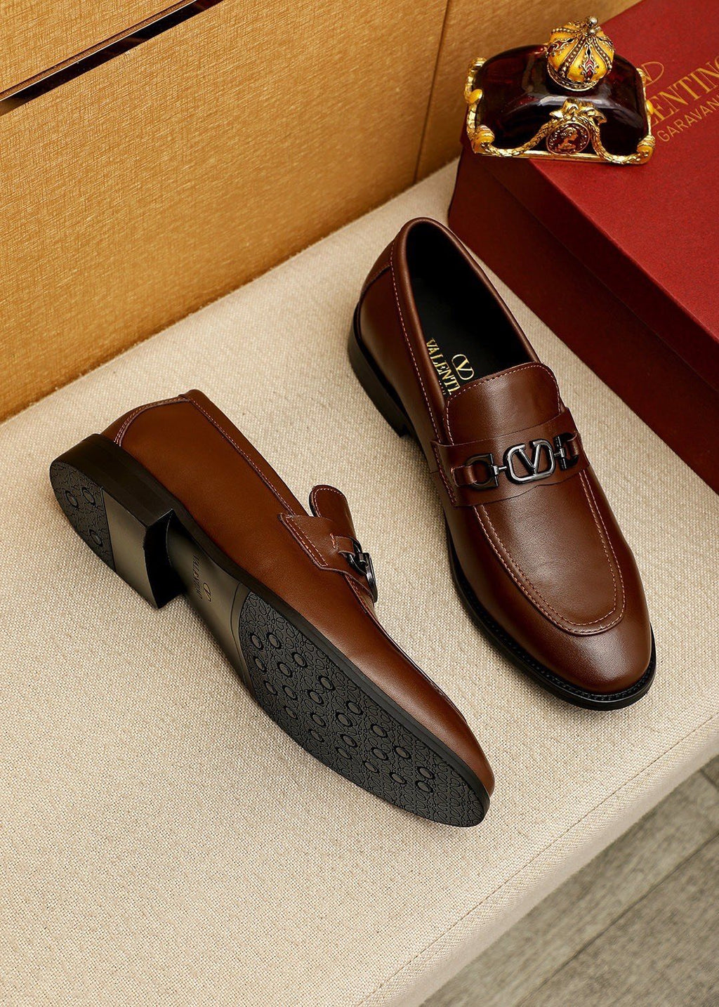 Valentino Tapered Toe Loafers