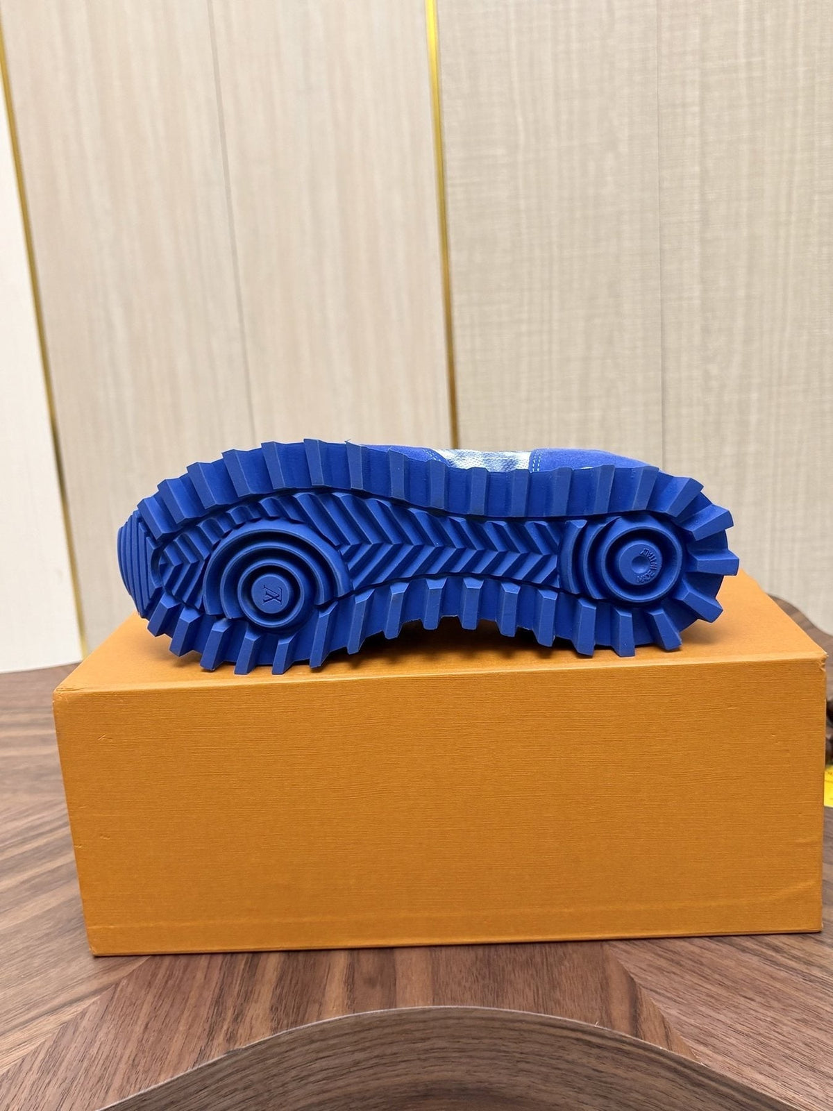 Louis Vuitton Blue Patterned Low-Top Sneakers