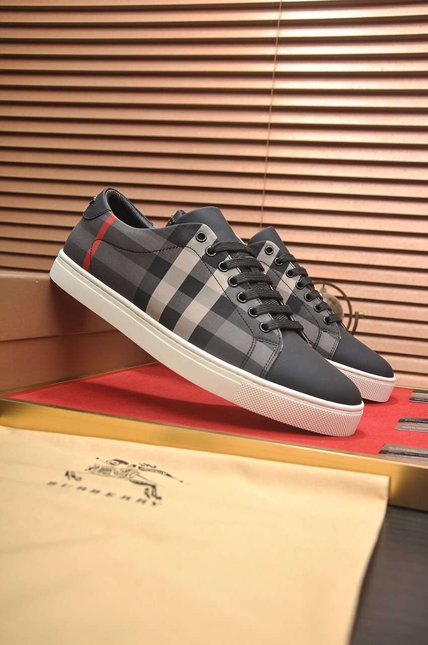 Burberry Black Check Sneakers