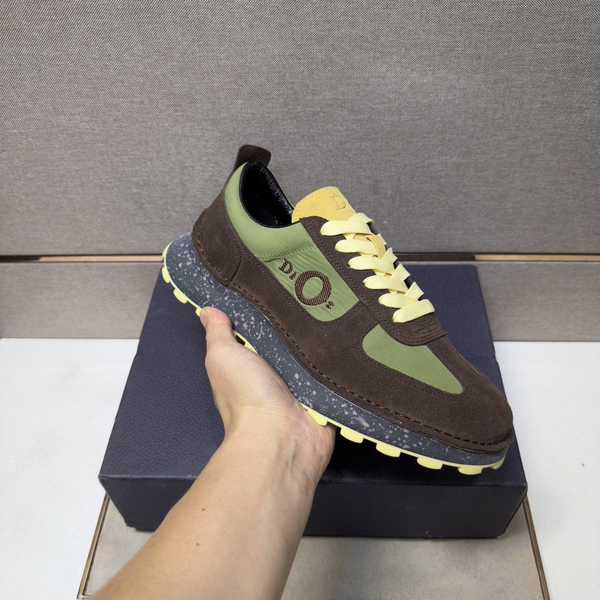 Dior Men's Paneled Lace-Up Sneakers