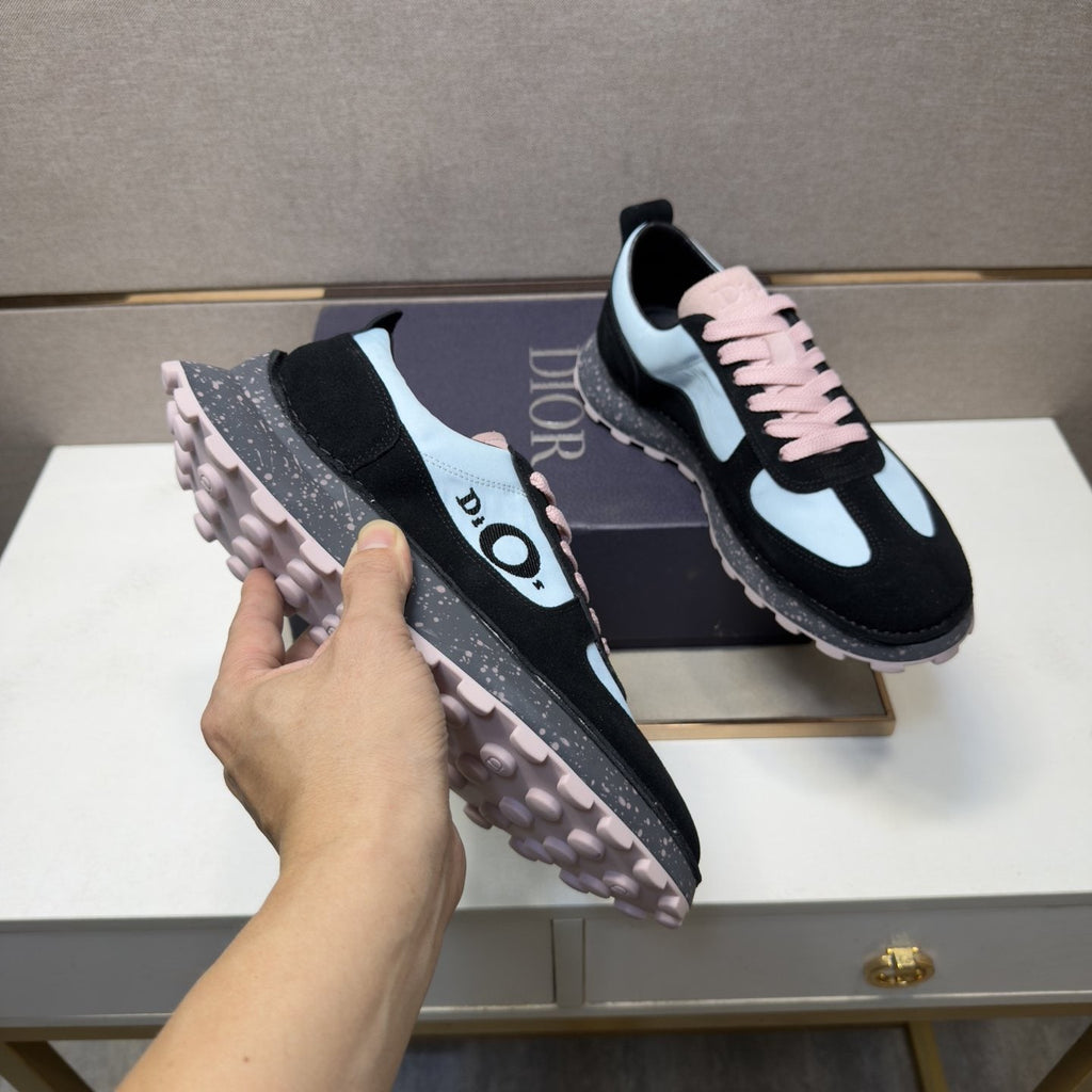 Dior Men's Paneled Lace-Up Sneakers