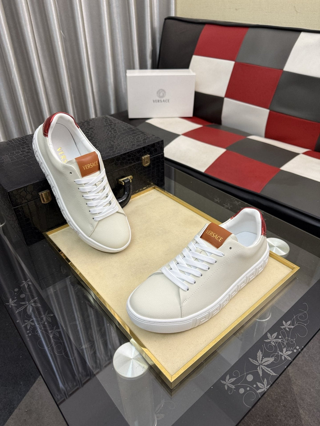 Versace Low-Top Lace-Up Sneakers