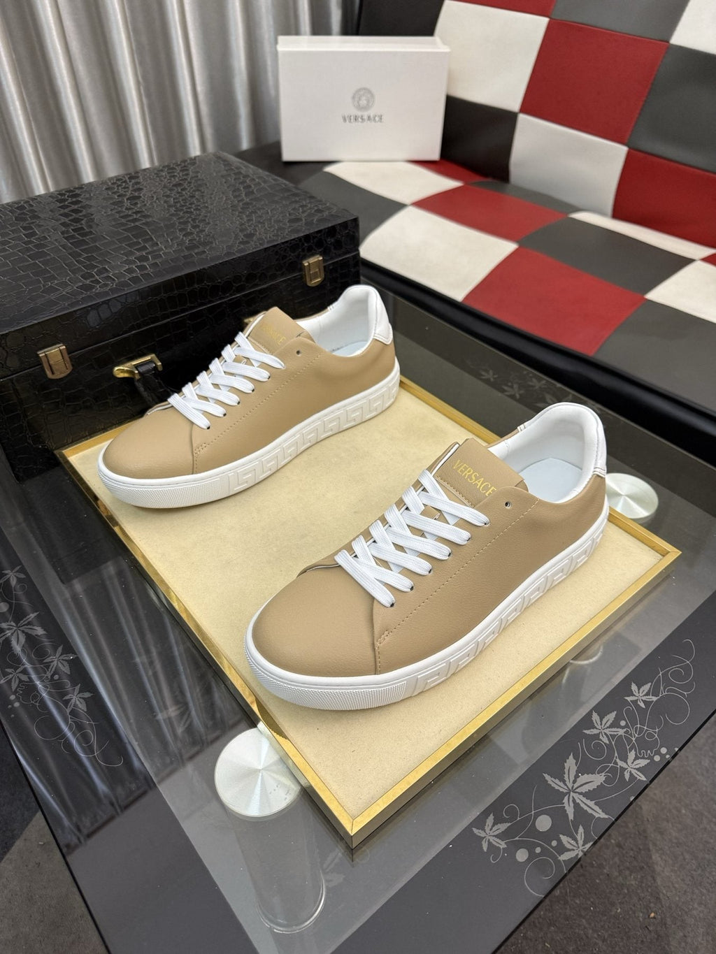 Versace Low-Top Lace-Up Sneakers